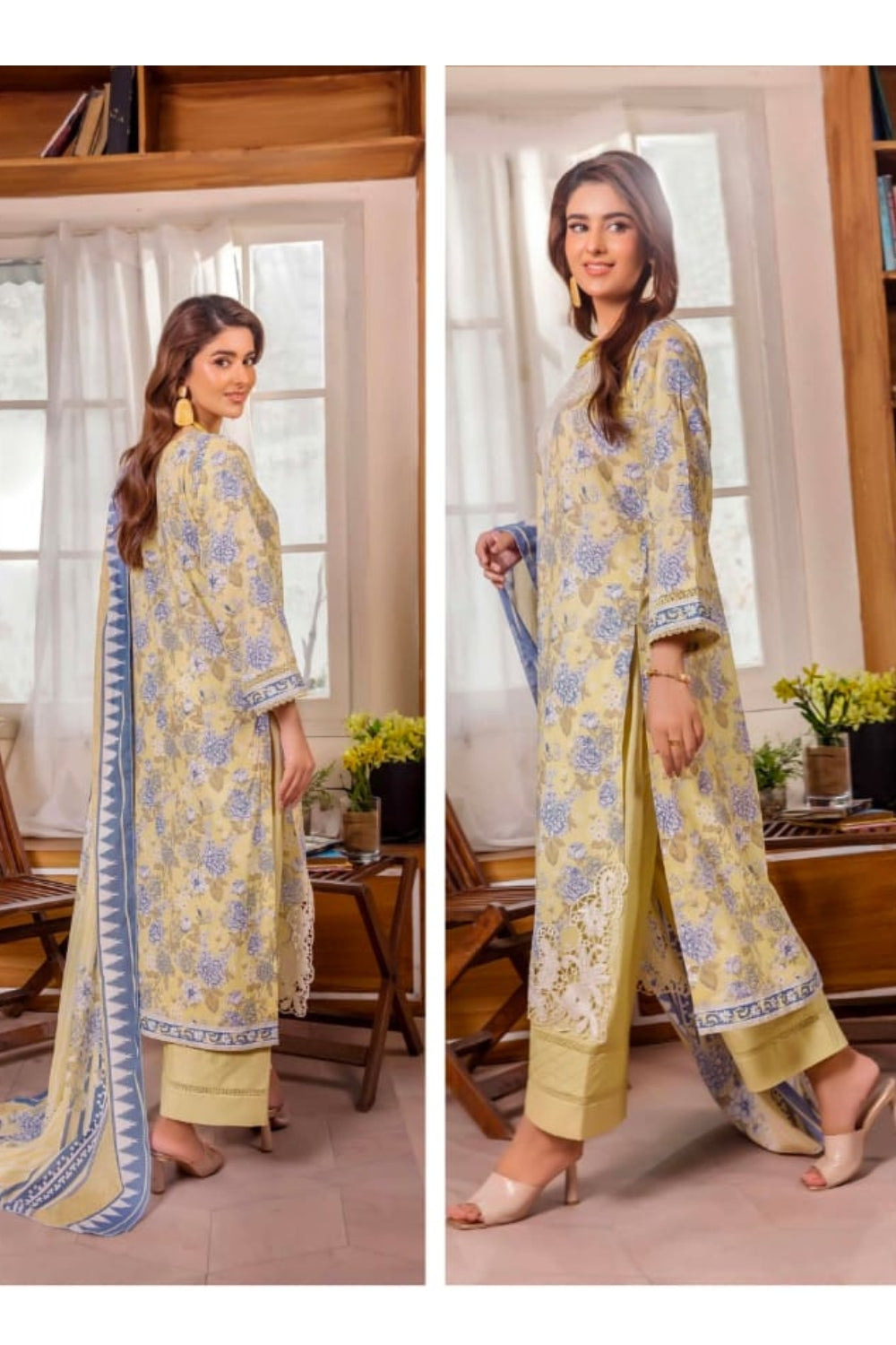 Safwa Smile Collection – 3 Piece Embroidered Lawn Suit