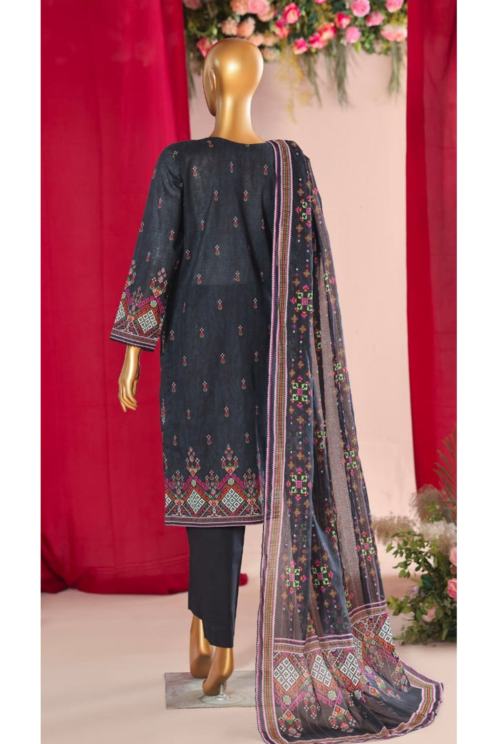 Premium Bana Dora Lawn Front Embroidered Suit with Tarkashi Self Dupatta | 3-Piece Unstitched