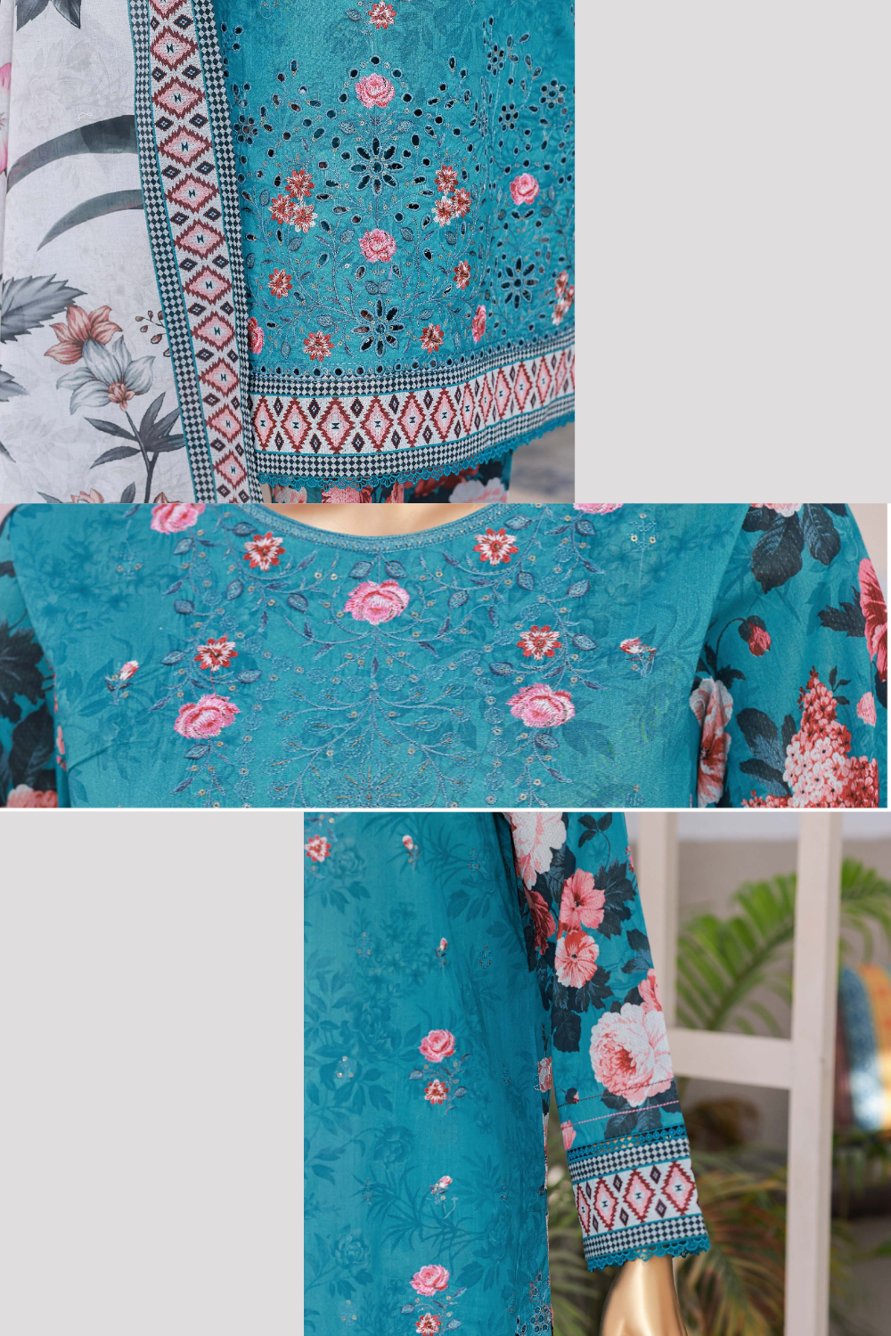 Elegant Embroidered Collection – 3 Piece Premium Lawn Suit