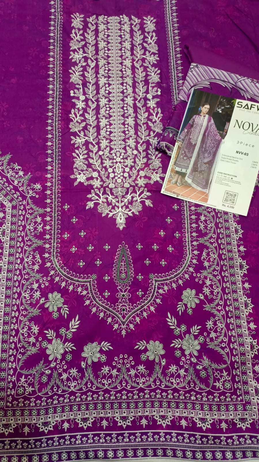 Safwa premium quality lawn Unstitched 3pc