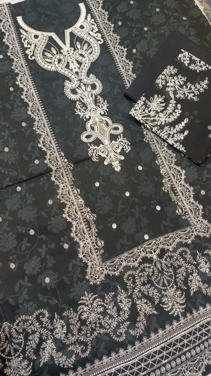 Safwa premium quality lawn Unstitched 3pc