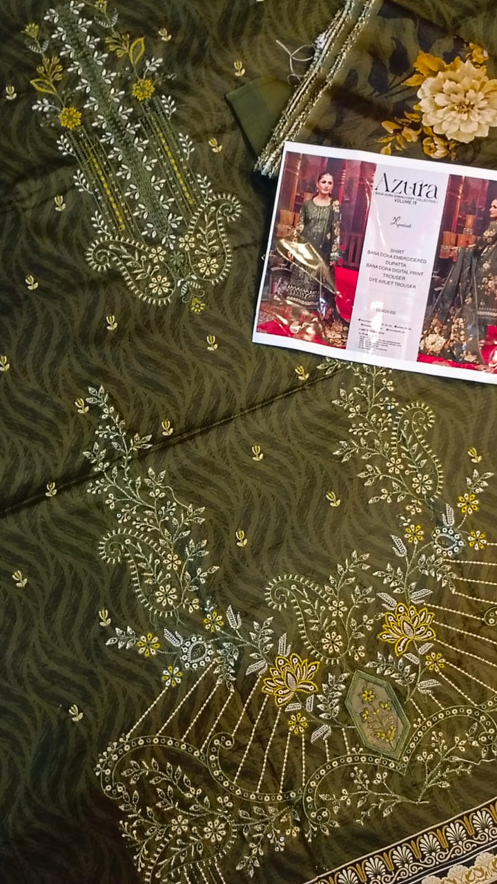 Azura Fine Quality lawn 3pc Unstitched