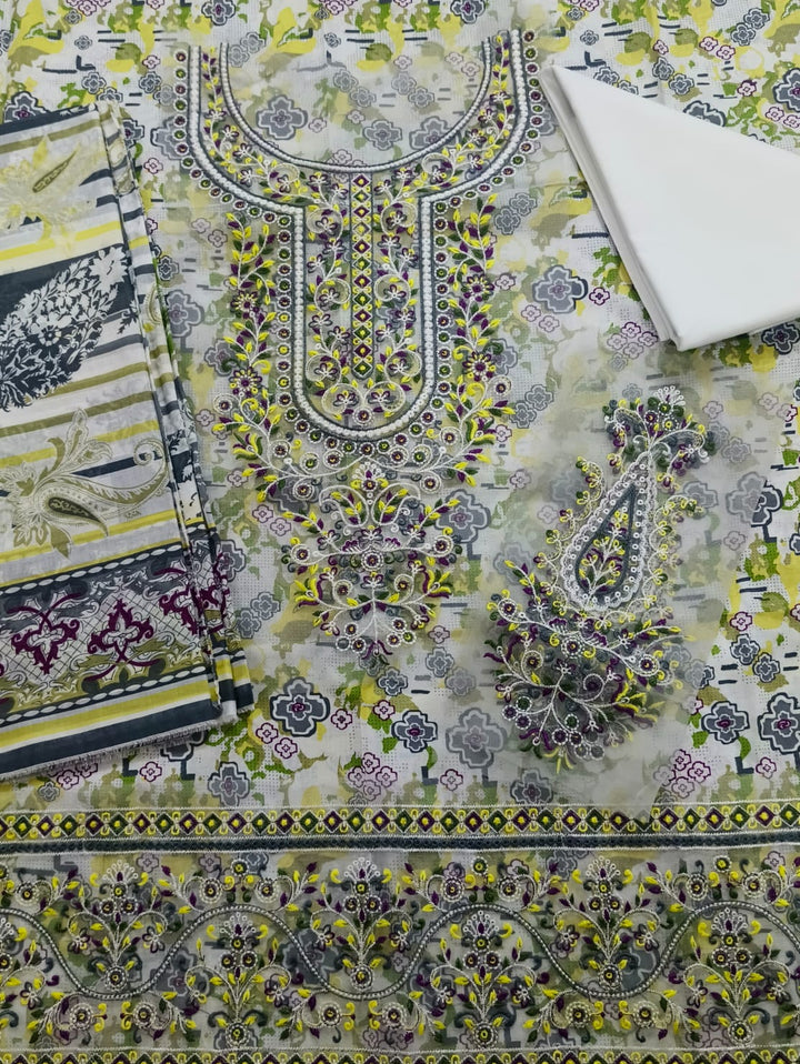 Safwa Premium Lawn 3 Piece Unstitched