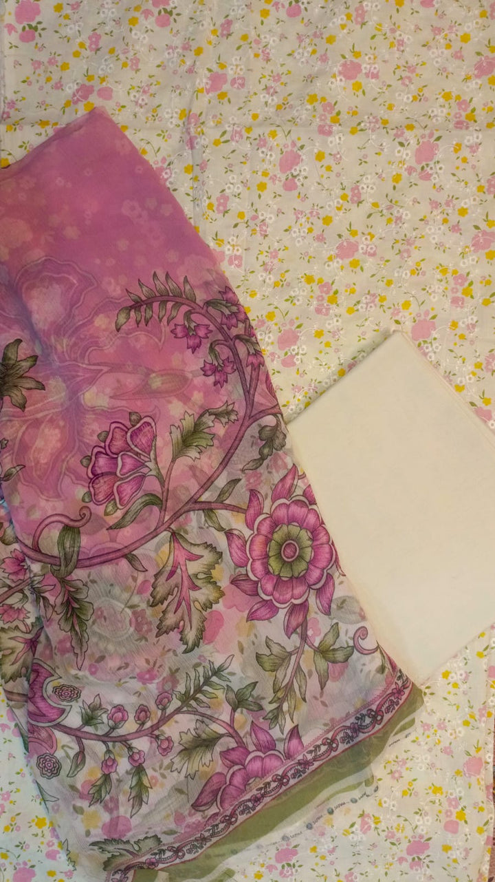 Safwa Meadow Unstitched 3 piece suit