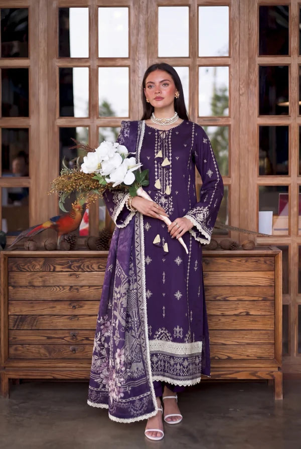 Safwa premium Quality Lawn 3pc unstitched